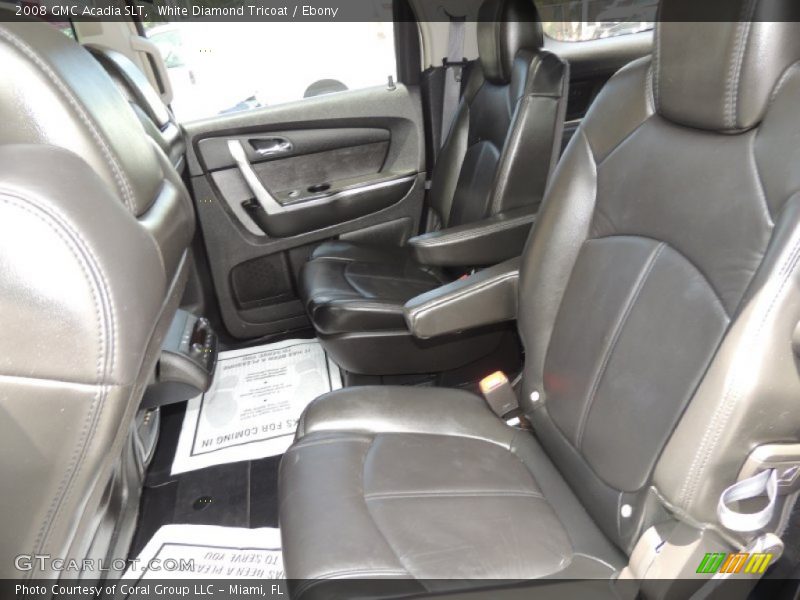 White Diamond Tricoat / Ebony 2008 GMC Acadia SLT