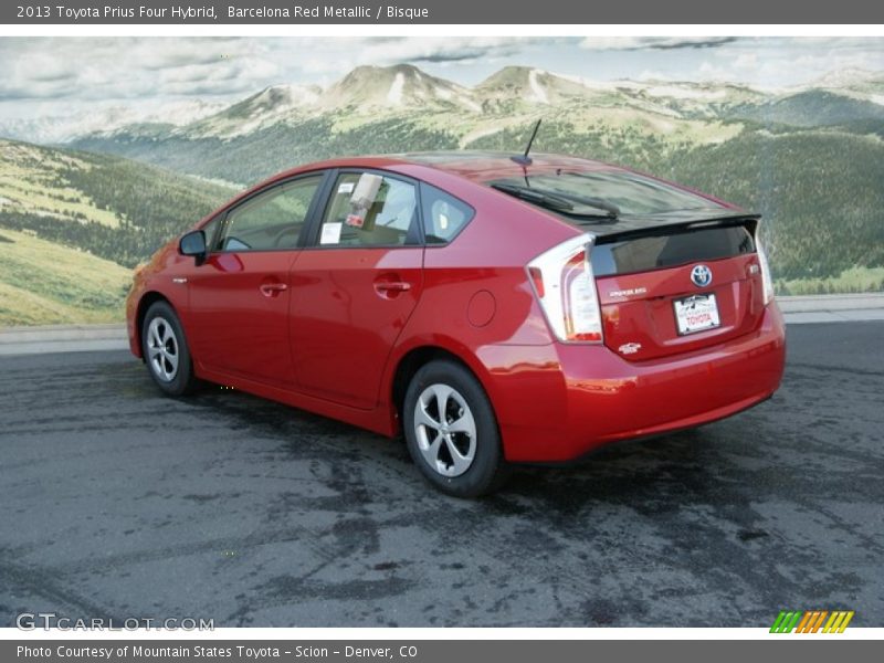 Barcelona Red Metallic / Bisque 2013 Toyota Prius Four Hybrid