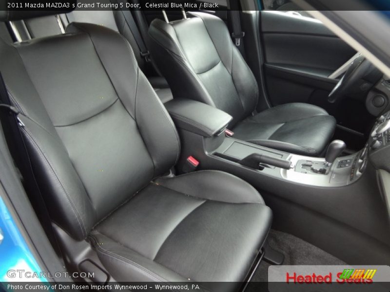 Celestial Blue Mica / Black 2011 Mazda MAZDA3 s Grand Touring 5 Door