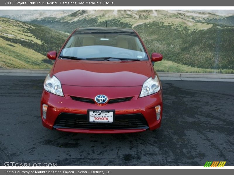 Barcelona Red Metallic / Bisque 2013 Toyota Prius Four Hybrid