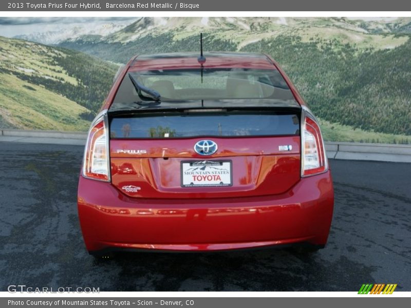 Barcelona Red Metallic / Bisque 2013 Toyota Prius Four Hybrid