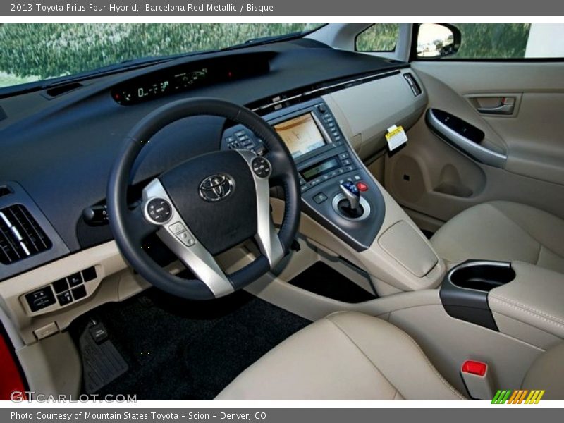Barcelona Red Metallic / Bisque 2013 Toyota Prius Four Hybrid