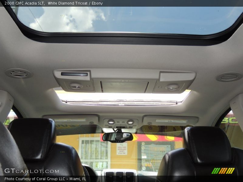 White Diamond Tricoat / Ebony 2008 GMC Acadia SLT
