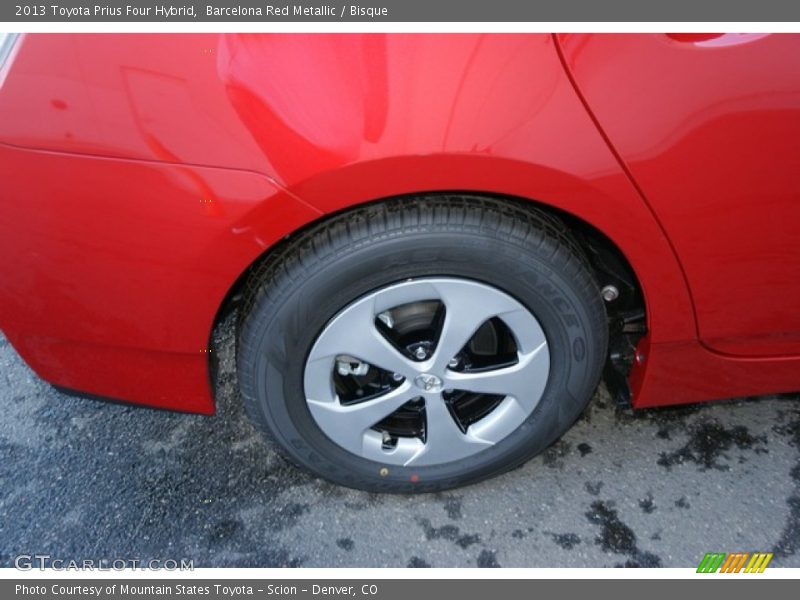 Barcelona Red Metallic / Bisque 2013 Toyota Prius Four Hybrid