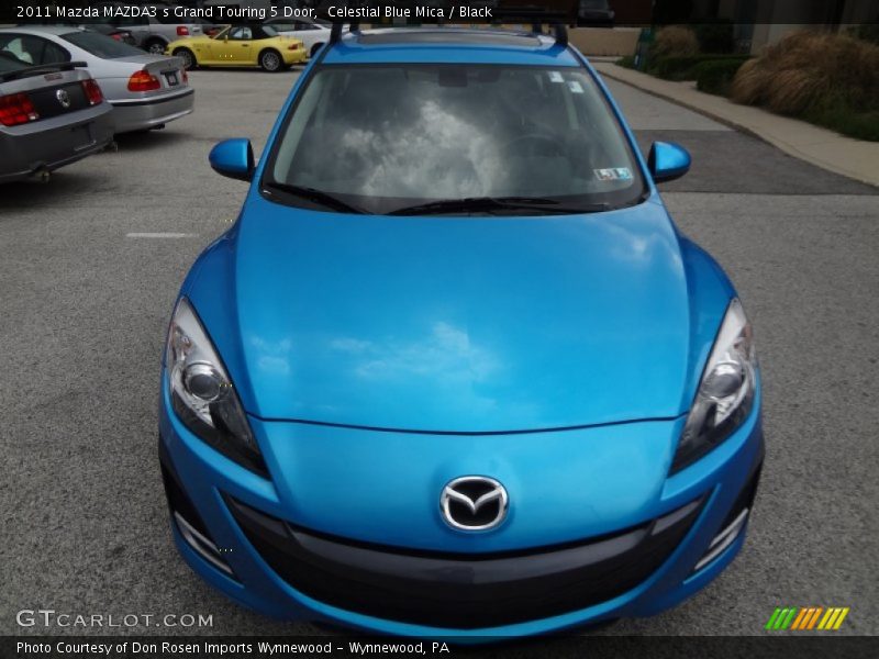 Celestial Blue Mica / Black 2011 Mazda MAZDA3 s Grand Touring 5 Door