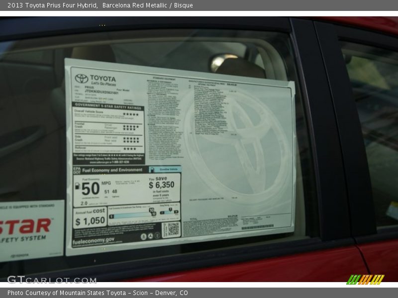 Barcelona Red Metallic / Bisque 2013 Toyota Prius Four Hybrid