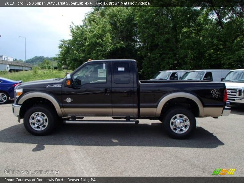 Kodiak Brown Metallic / Adobe 2013 Ford F350 Super Duty Lariat SuperCab 4x4