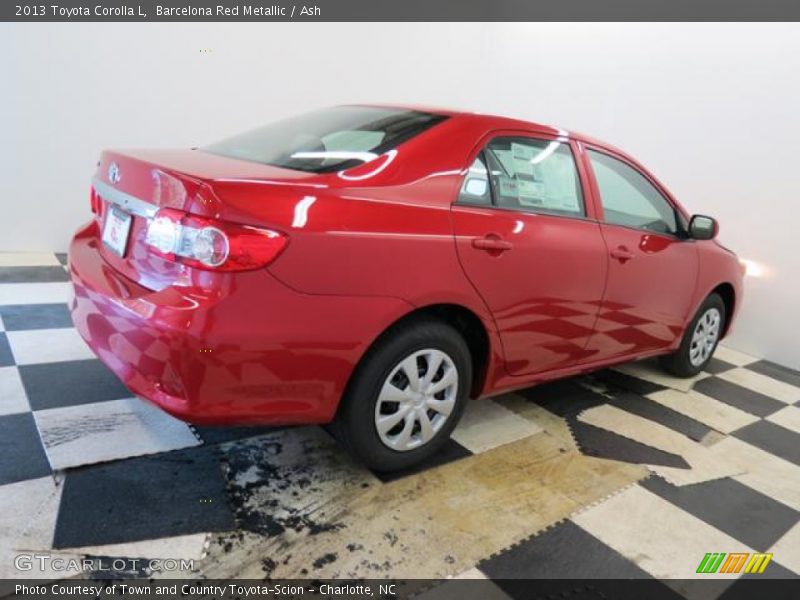 Barcelona Red Metallic / Ash 2013 Toyota Corolla L