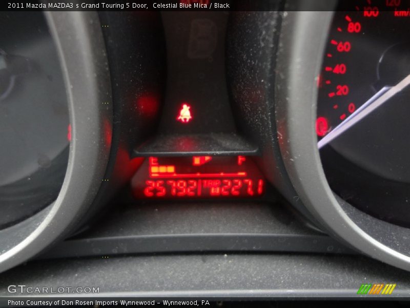 Celestial Blue Mica / Black 2011 Mazda MAZDA3 s Grand Touring 5 Door