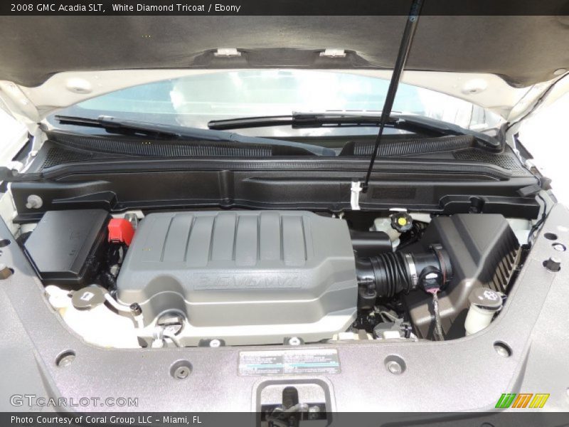 White Diamond Tricoat / Ebony 2008 GMC Acadia SLT