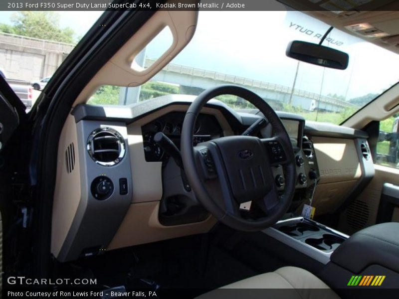 Kodiak Brown Metallic / Adobe 2013 Ford F350 Super Duty Lariat SuperCab 4x4