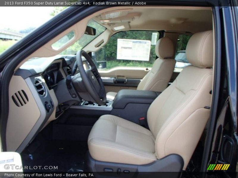  2013 F350 Super Duty Lariat SuperCab 4x4 Adobe Interior
