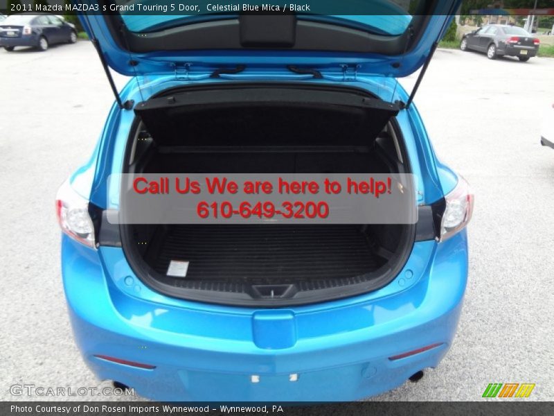 Celestial Blue Mica / Black 2011 Mazda MAZDA3 s Grand Touring 5 Door