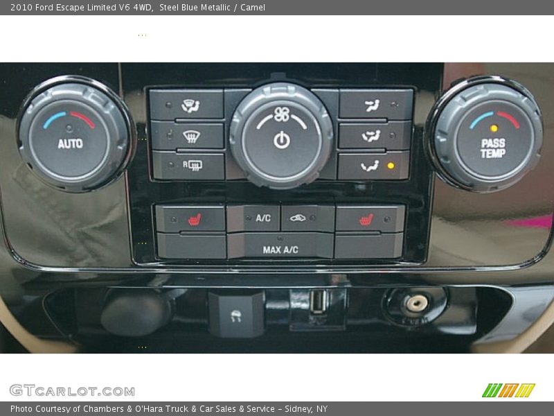 Steel Blue Metallic / Camel 2010 Ford Escape Limited V6 4WD