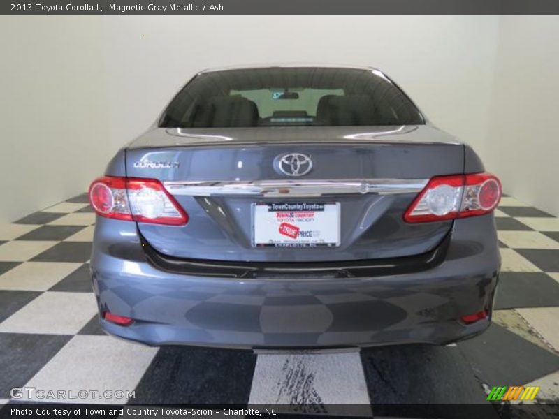 Magnetic Gray Metallic / Ash 2013 Toyota Corolla L