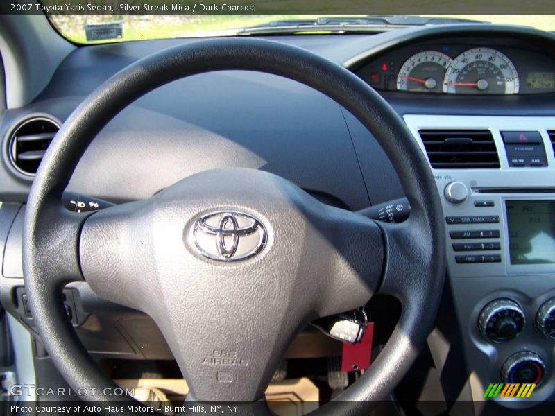 Silver Streak Mica / Dark Charcoal 2007 Toyota Yaris Sedan