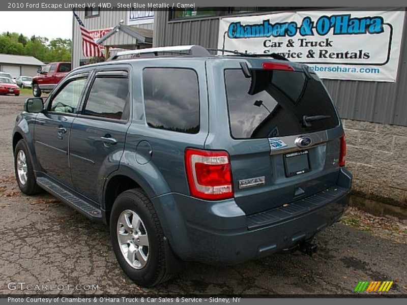 Steel Blue Metallic / Camel 2010 Ford Escape Limited V6 4WD