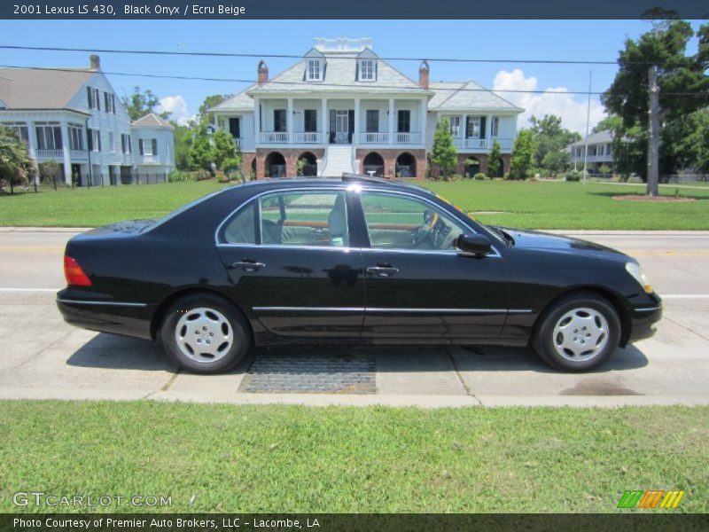 Black Onyx / Ecru Beige 2001 Lexus LS 430