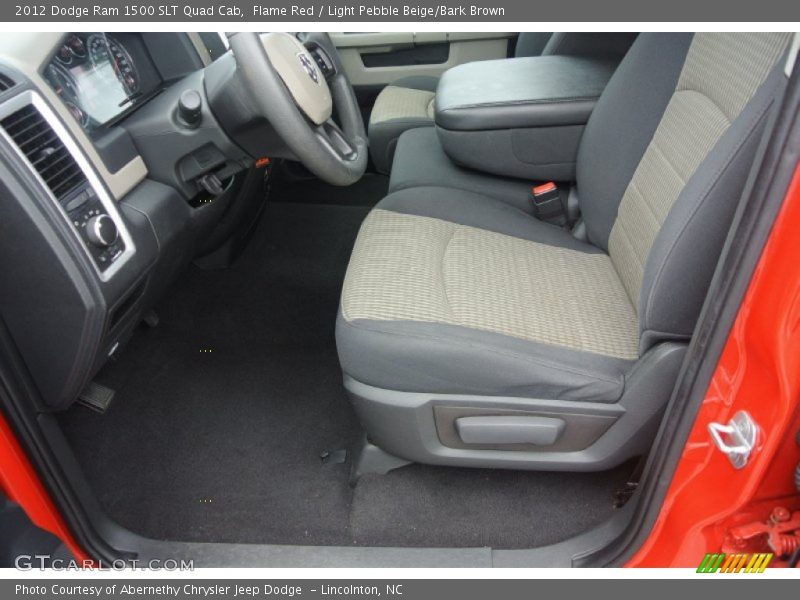 Flame Red / Light Pebble Beige/Bark Brown 2012 Dodge Ram 1500 SLT Quad Cab