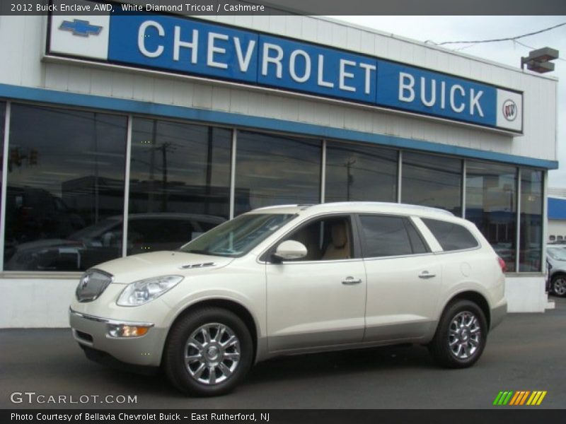 White Diamond Tricoat / Cashmere 2012 Buick Enclave AWD