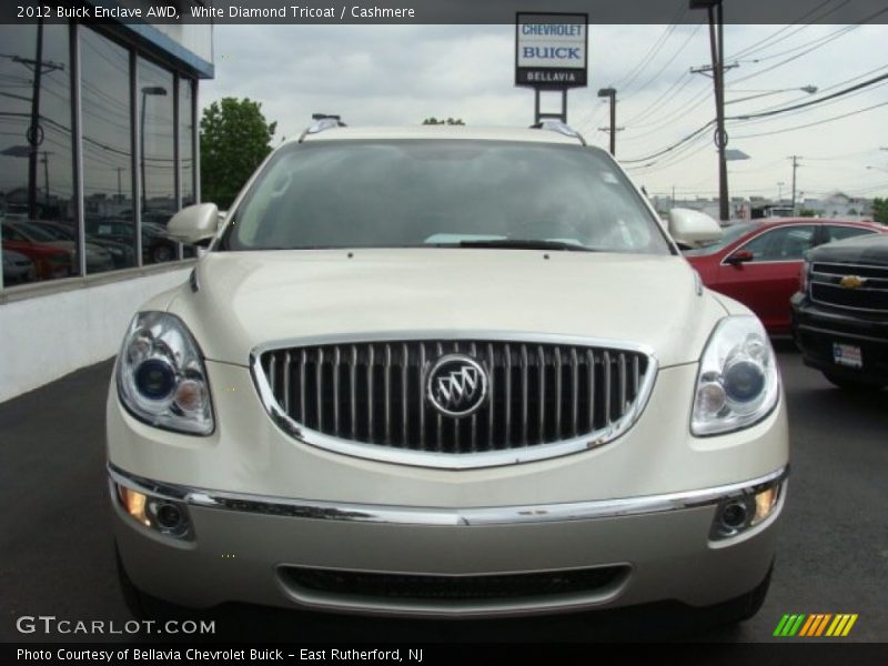 White Diamond Tricoat / Cashmere 2012 Buick Enclave AWD