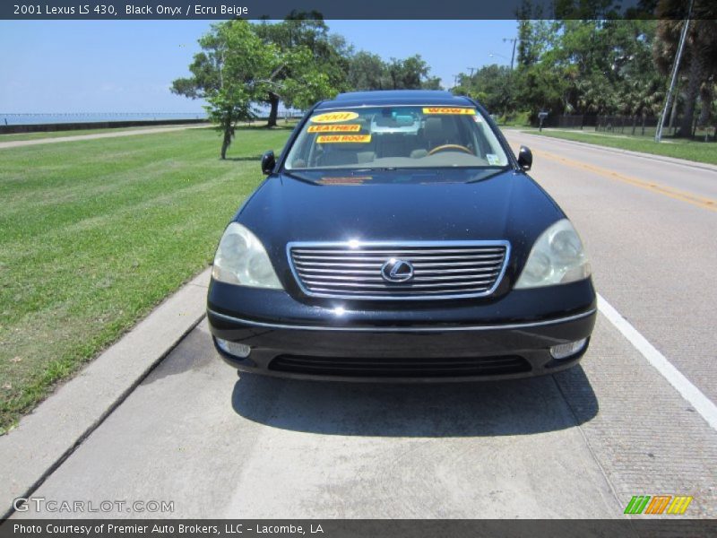 Black Onyx / Ecru Beige 2001 Lexus LS 430