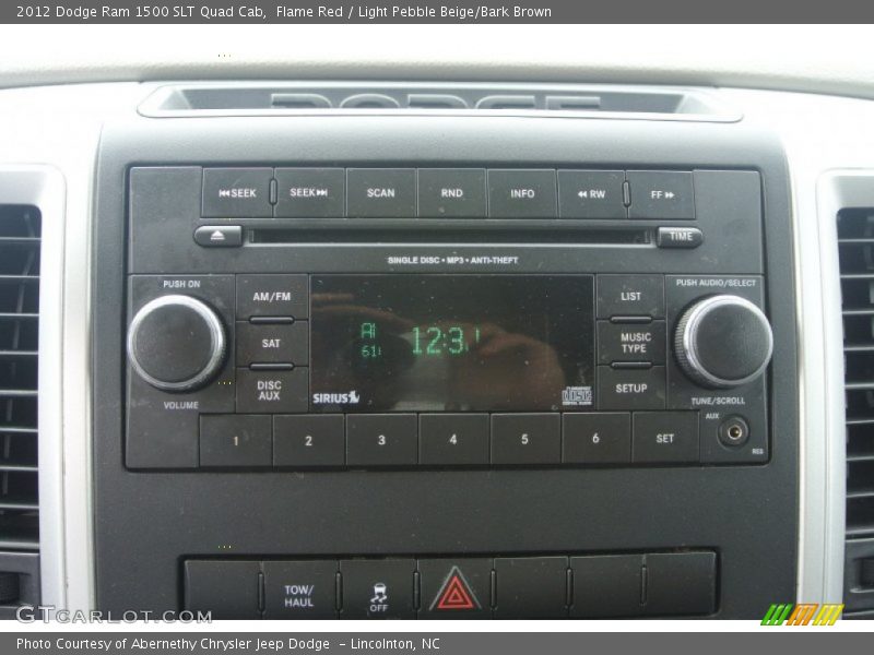 Flame Red / Light Pebble Beige/Bark Brown 2012 Dodge Ram 1500 SLT Quad Cab
