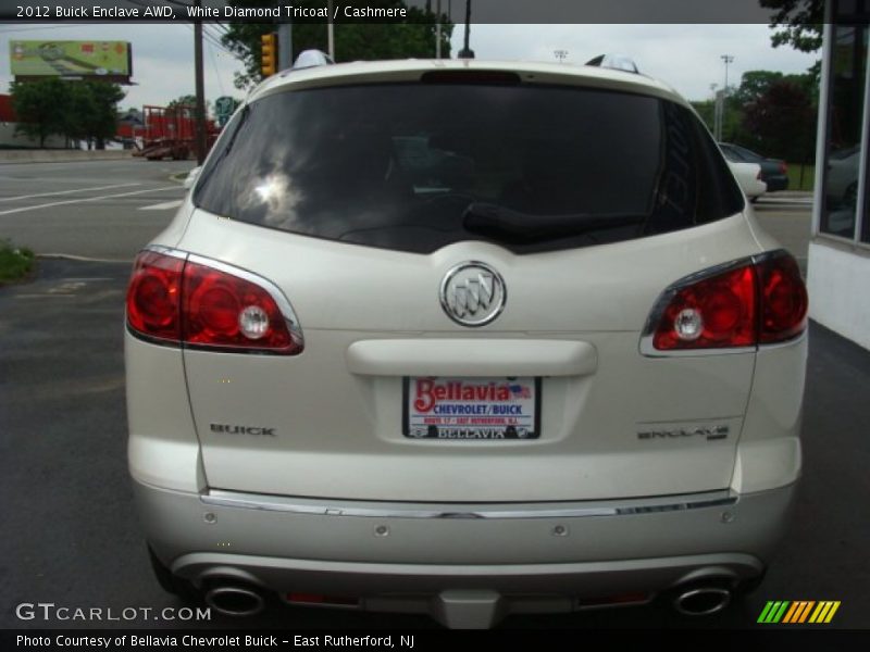 White Diamond Tricoat / Cashmere 2012 Buick Enclave AWD