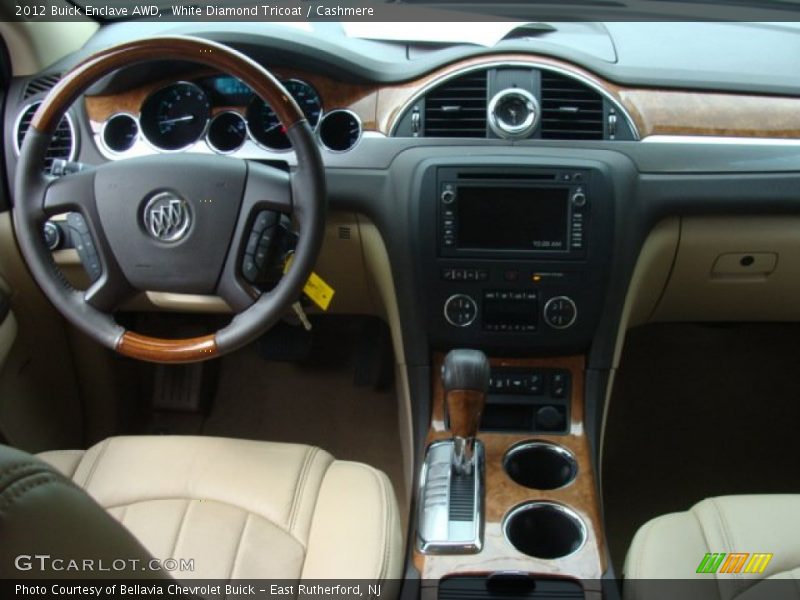 White Diamond Tricoat / Cashmere 2012 Buick Enclave AWD