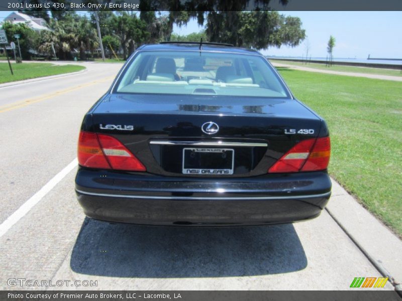 Black Onyx / Ecru Beige 2001 Lexus LS 430