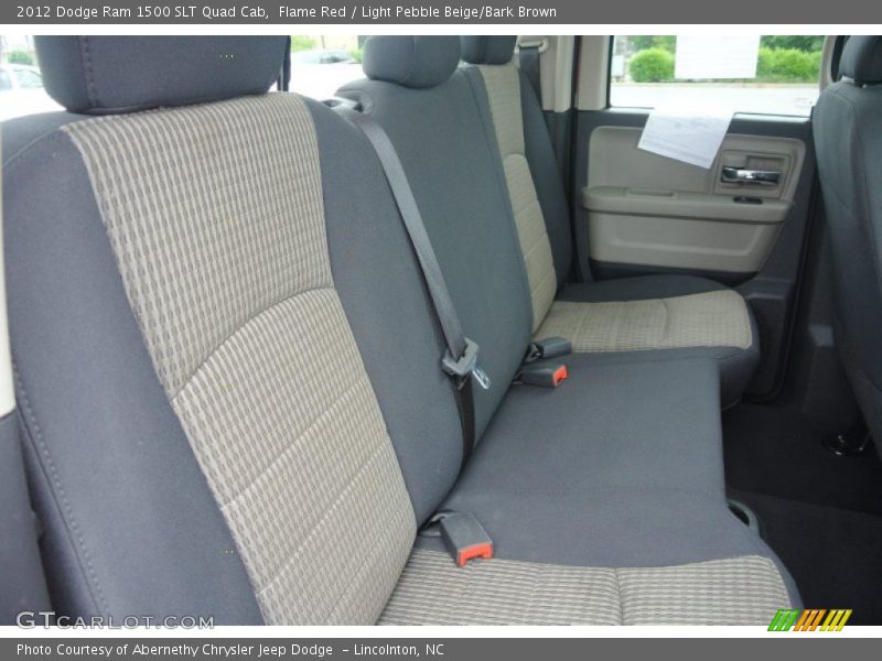 Flame Red / Light Pebble Beige/Bark Brown 2012 Dodge Ram 1500 SLT Quad Cab