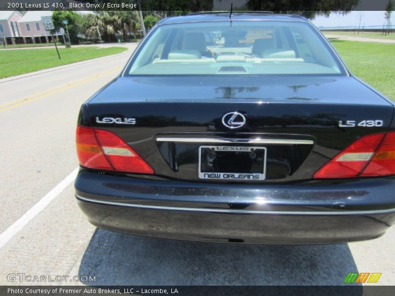 Black Onyx / Ecru Beige 2001 Lexus LS 430