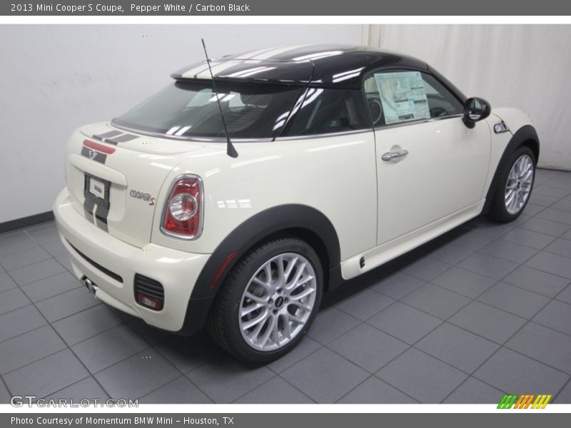 Pepper White / Carbon Black 2013 Mini Cooper S Coupe