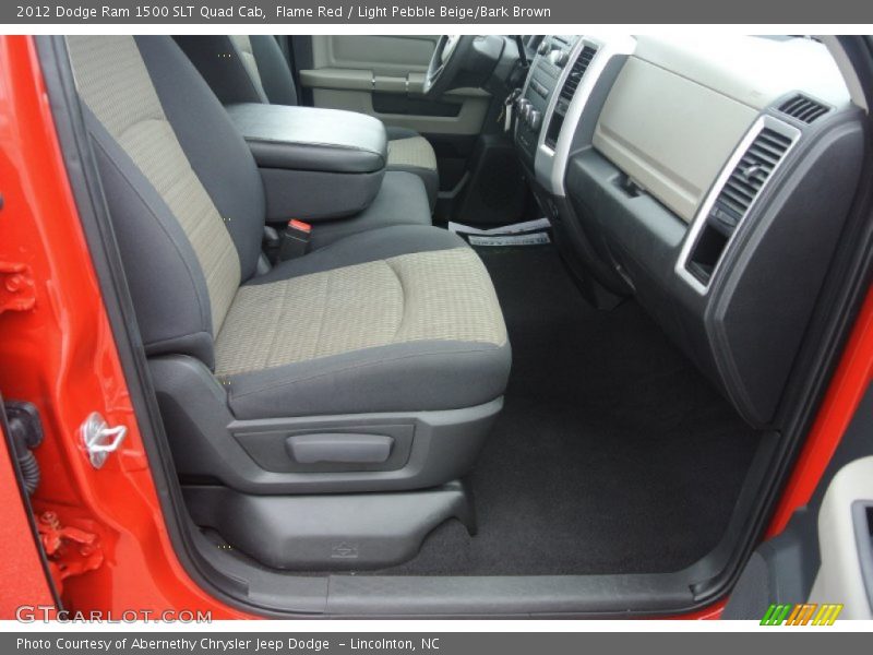 Flame Red / Light Pebble Beige/Bark Brown 2012 Dodge Ram 1500 SLT Quad Cab