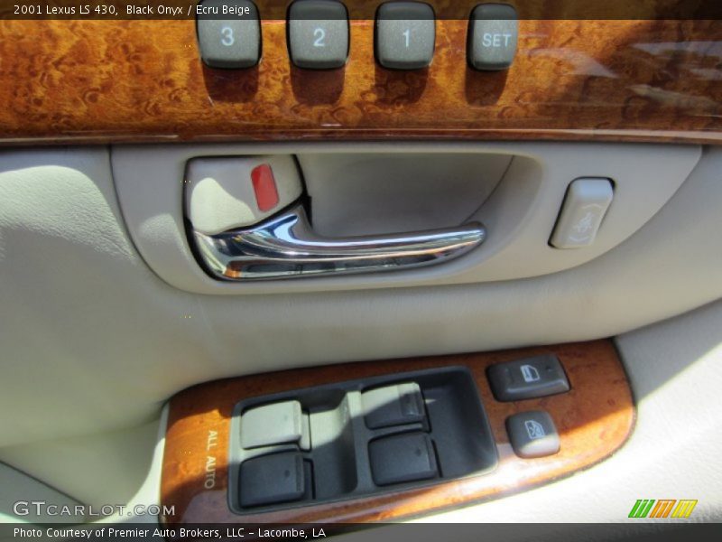 Black Onyx / Ecru Beige 2001 Lexus LS 430