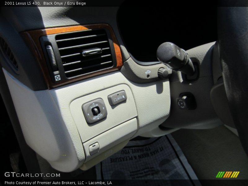 Black Onyx / Ecru Beige 2001 Lexus LS 430