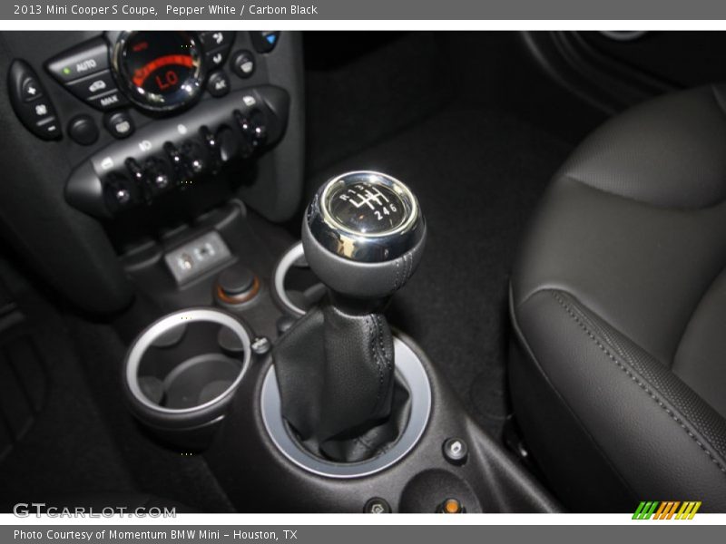 Pepper White / Carbon Black 2013 Mini Cooper S Coupe