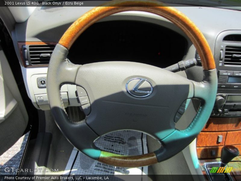 Black Onyx / Ecru Beige 2001 Lexus LS 430