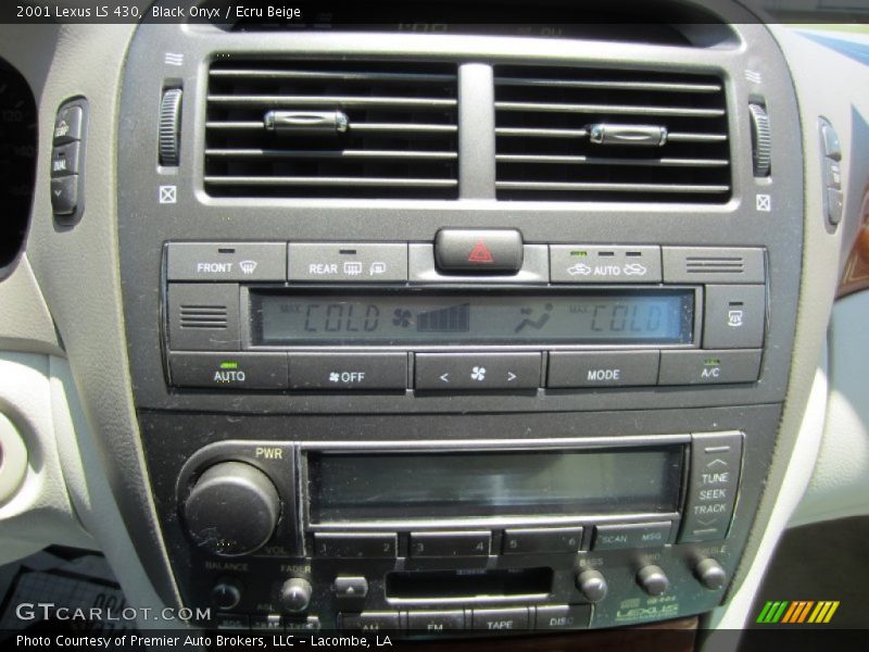 Black Onyx / Ecru Beige 2001 Lexus LS 430