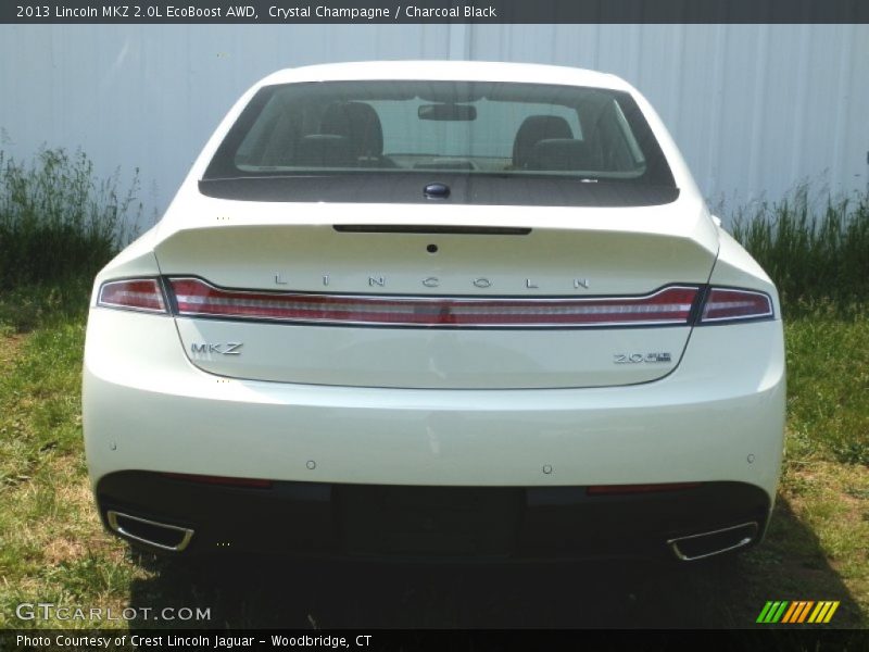 Crystal Champagne / Charcoal Black 2013 Lincoln MKZ 2.0L EcoBoost AWD
