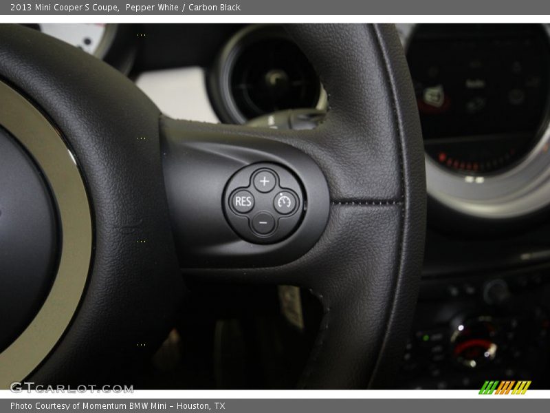 Pepper White / Carbon Black 2013 Mini Cooper S Coupe