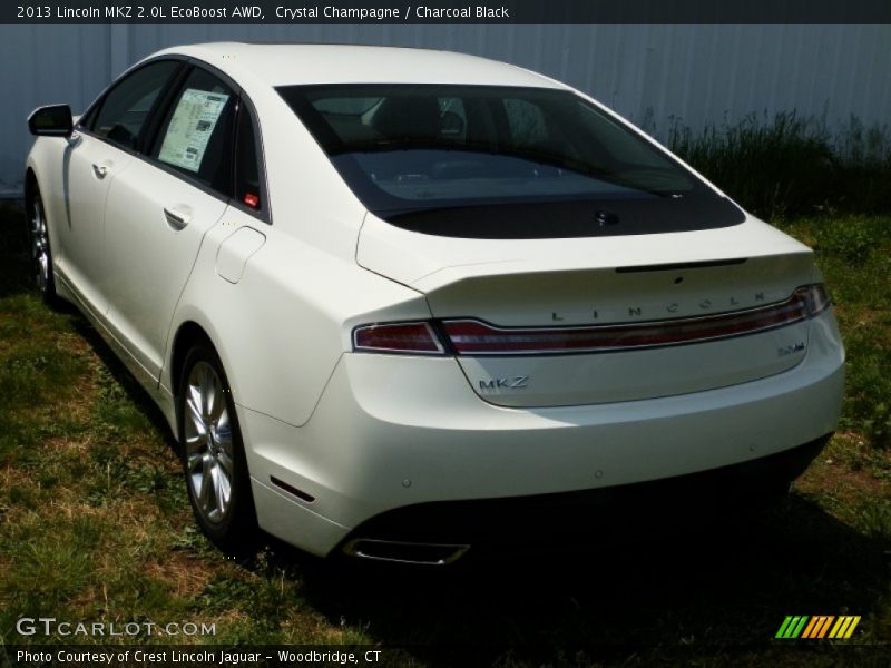 Crystal Champagne / Charcoal Black 2013 Lincoln MKZ 2.0L EcoBoost AWD