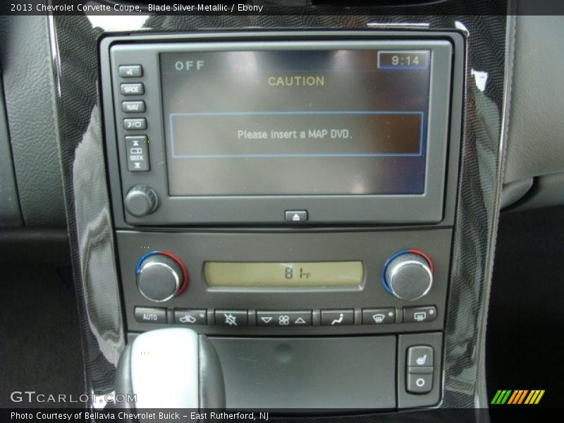 Controls of 2013 Corvette Coupe