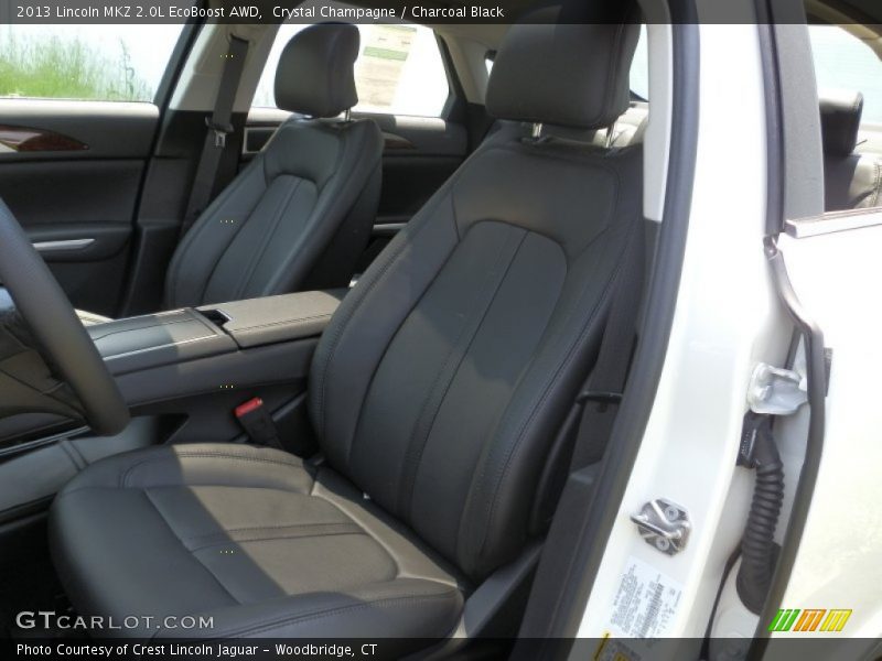 Crystal Champagne / Charcoal Black 2013 Lincoln MKZ 2.0L EcoBoost AWD