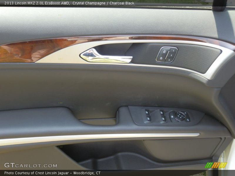 Crystal Champagne / Charcoal Black 2013 Lincoln MKZ 2.0L EcoBoost AWD