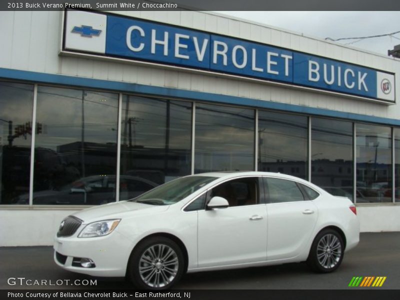 Summit White / Choccachino 2013 Buick Verano Premium