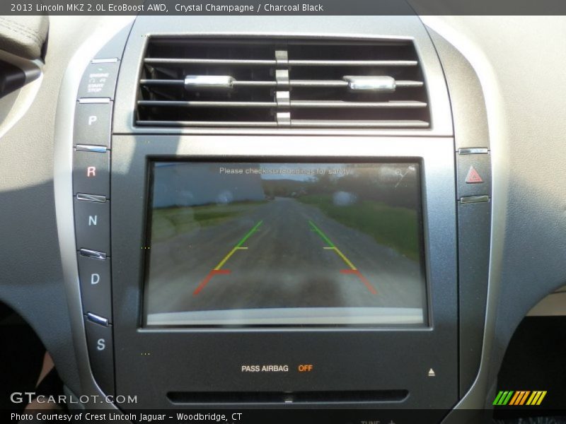 Crystal Champagne / Charcoal Black 2013 Lincoln MKZ 2.0L EcoBoost AWD