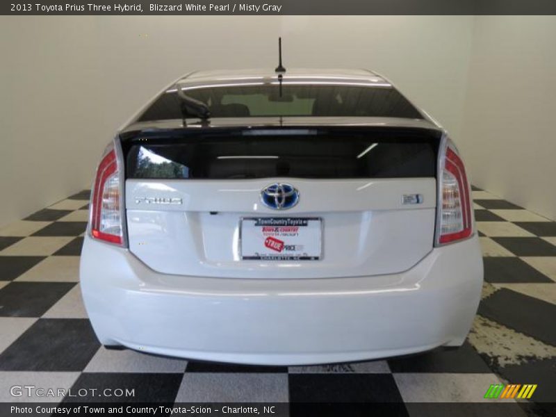 Blizzard White Pearl / Misty Gray 2013 Toyota Prius Three Hybrid