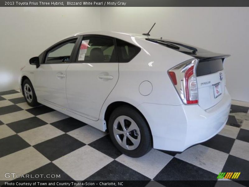 Blizzard White Pearl / Misty Gray 2013 Toyota Prius Three Hybrid