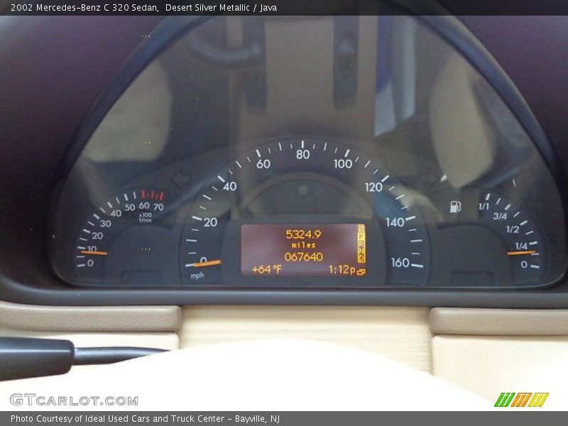 Desert Silver Metallic / Java 2002 Mercedes-Benz C 320 Sedan